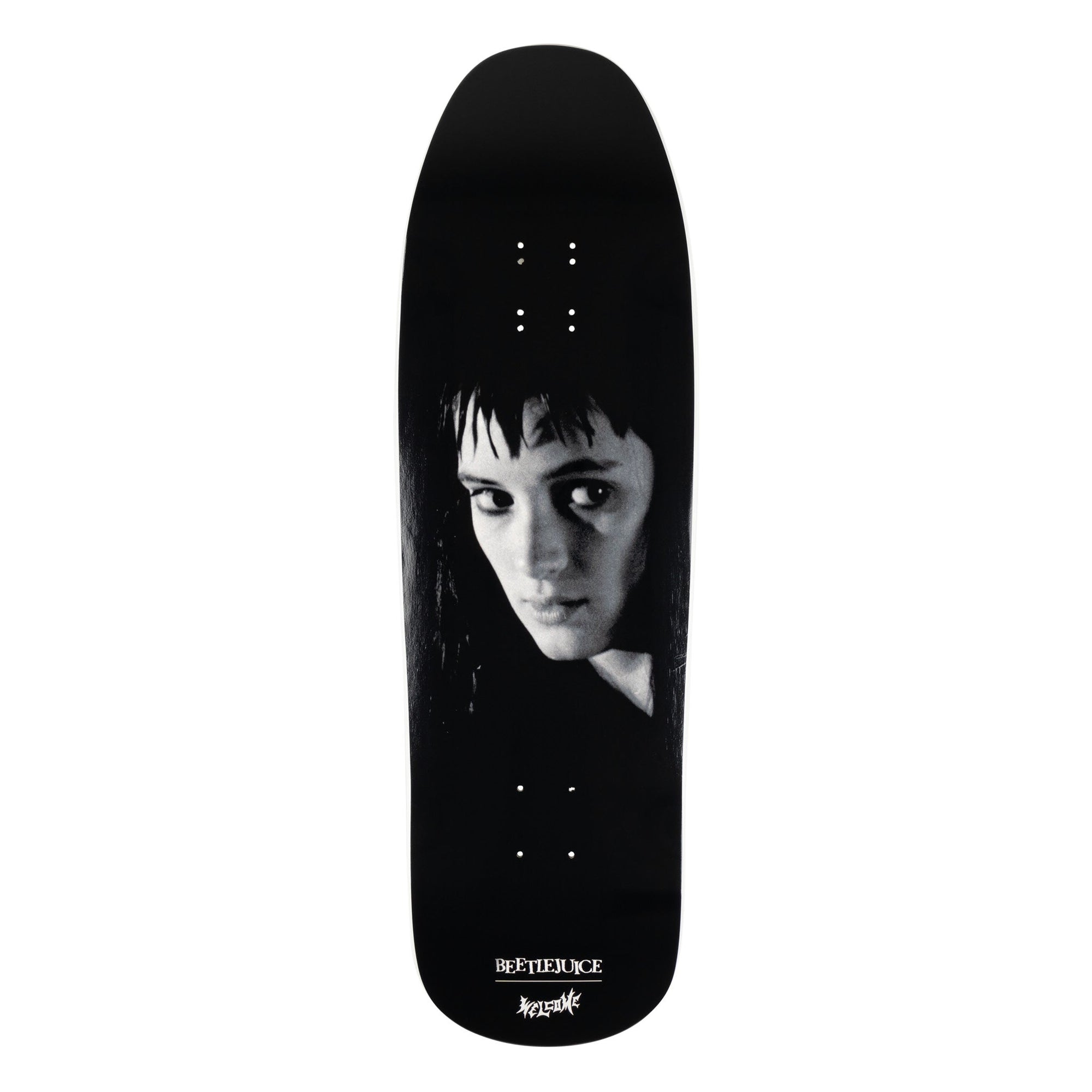 WELCOME X BEETLEJUICE DECK LYDIA BLACK/WHITE DIP (9.6")