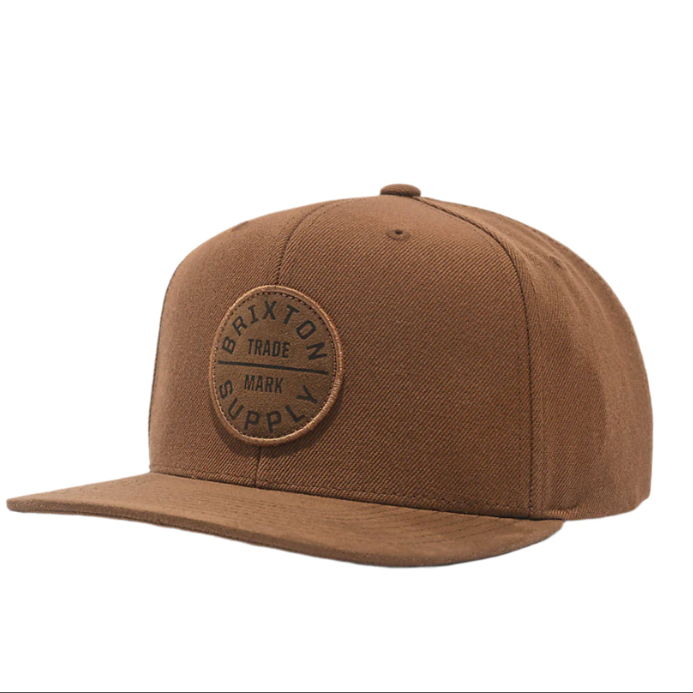 BRIXTON OATH SNAPBACK COFFEE/COFFEE