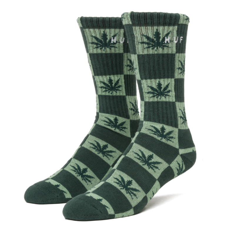HUF DIGITAL CHECKERED PLANTLIFE SOCK PINE - The Drive Skateshop