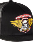 POWELL PERALTA - WINGED RIPPER MESH SNAPBACK BLACK