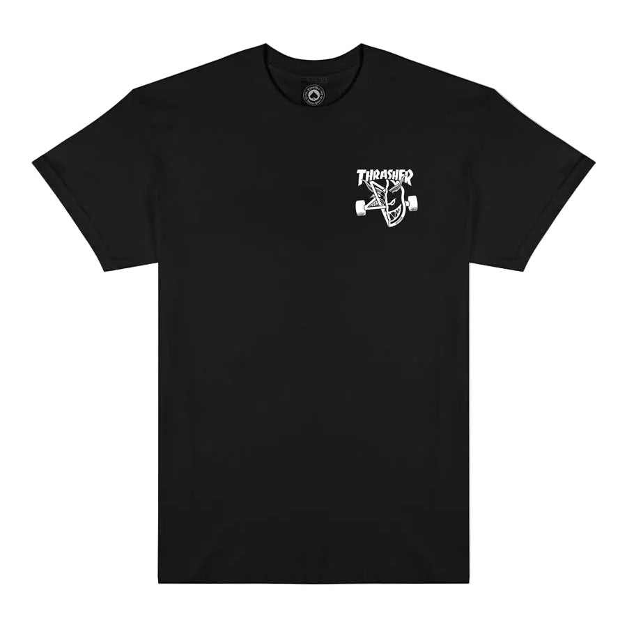 THRASHER X SPITFIRE CLASSIC SWIRL T-SHIRT BLACK