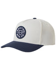 BRIXTON CREST C MP SNAPBACK MOOD INDIGO/OFF WHITE - The Drive Skateboard Shop