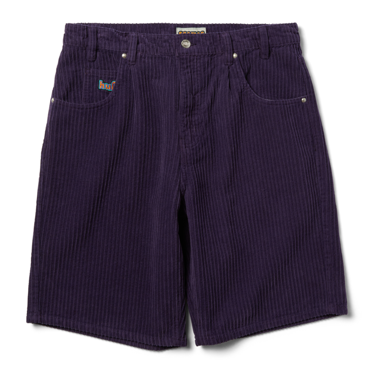 HUF CROMER CORDUROY SHORTS DARK BERRY