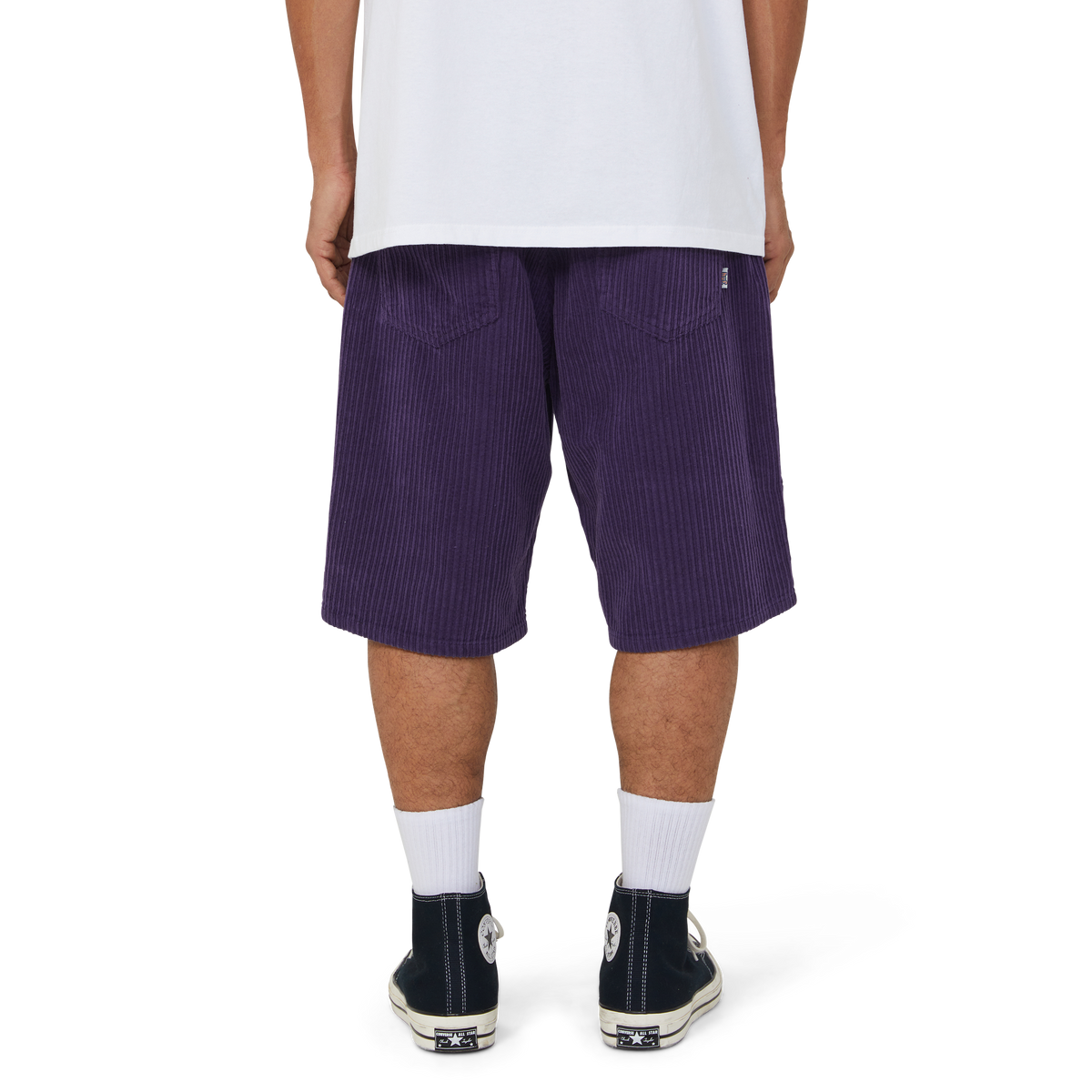 HUF CROMER CORDUROY SHORTS DARK BERRY