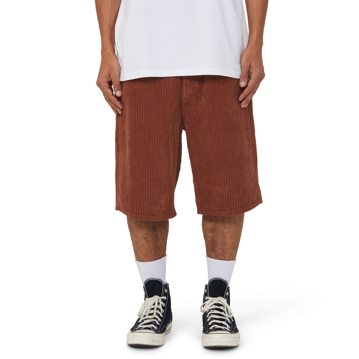 HUF CROMER CORDUROY SHORTS SIERRA
