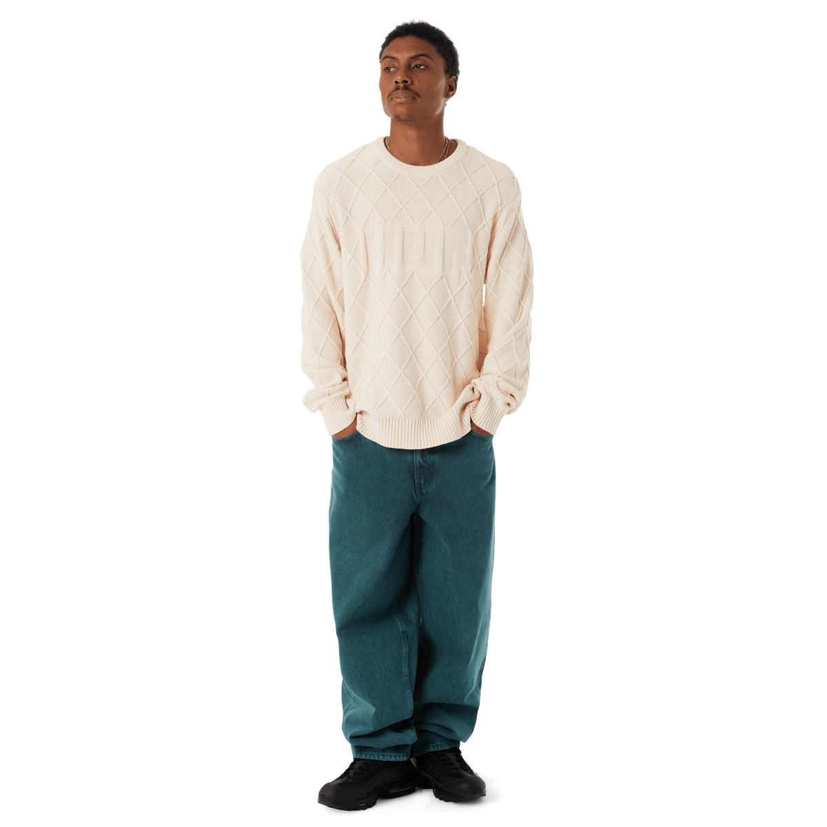 HUF CROMER PANT WASHED SEA GREEN 