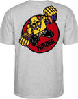 POWELL-PERALTA MIKE FRAZIER YELLOW MAN TEE HEATHER GREY - The Drive Skateshop