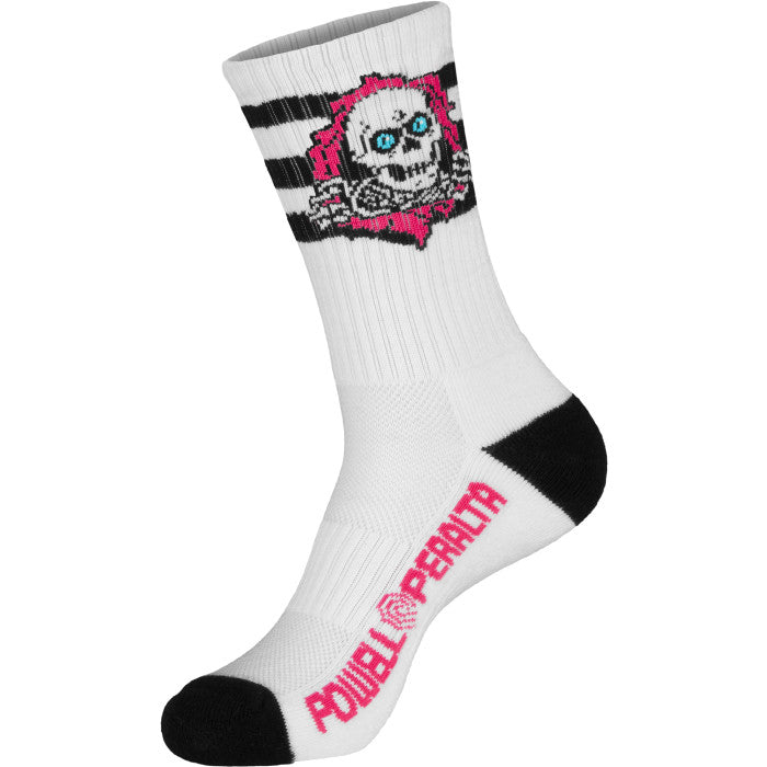 POWELL-PERALTA RIPPER SOCKS PINK/BLACK/WHITE