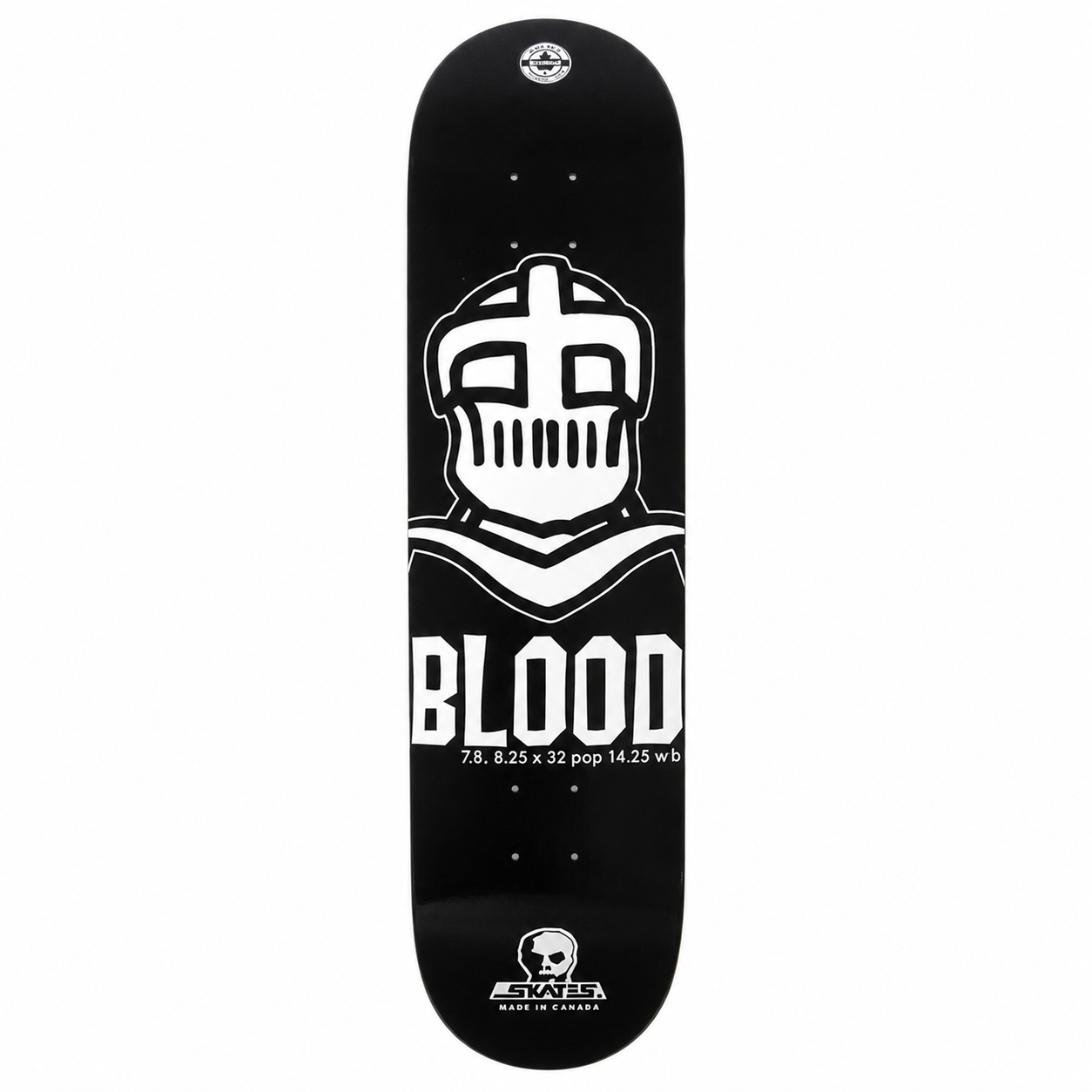 SKULL SKATES DECK BARGE BLOOD (8.25")