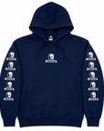 SKULL SKATES HOOD SKULL LOGO NAVY