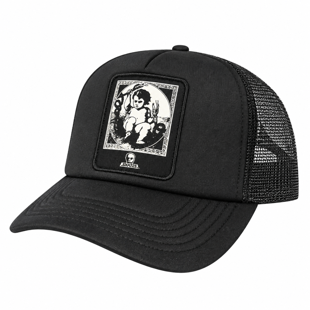 SKULL SKATES CLASSIC MESH TRUCKER SNAPBACK WEE BOY
