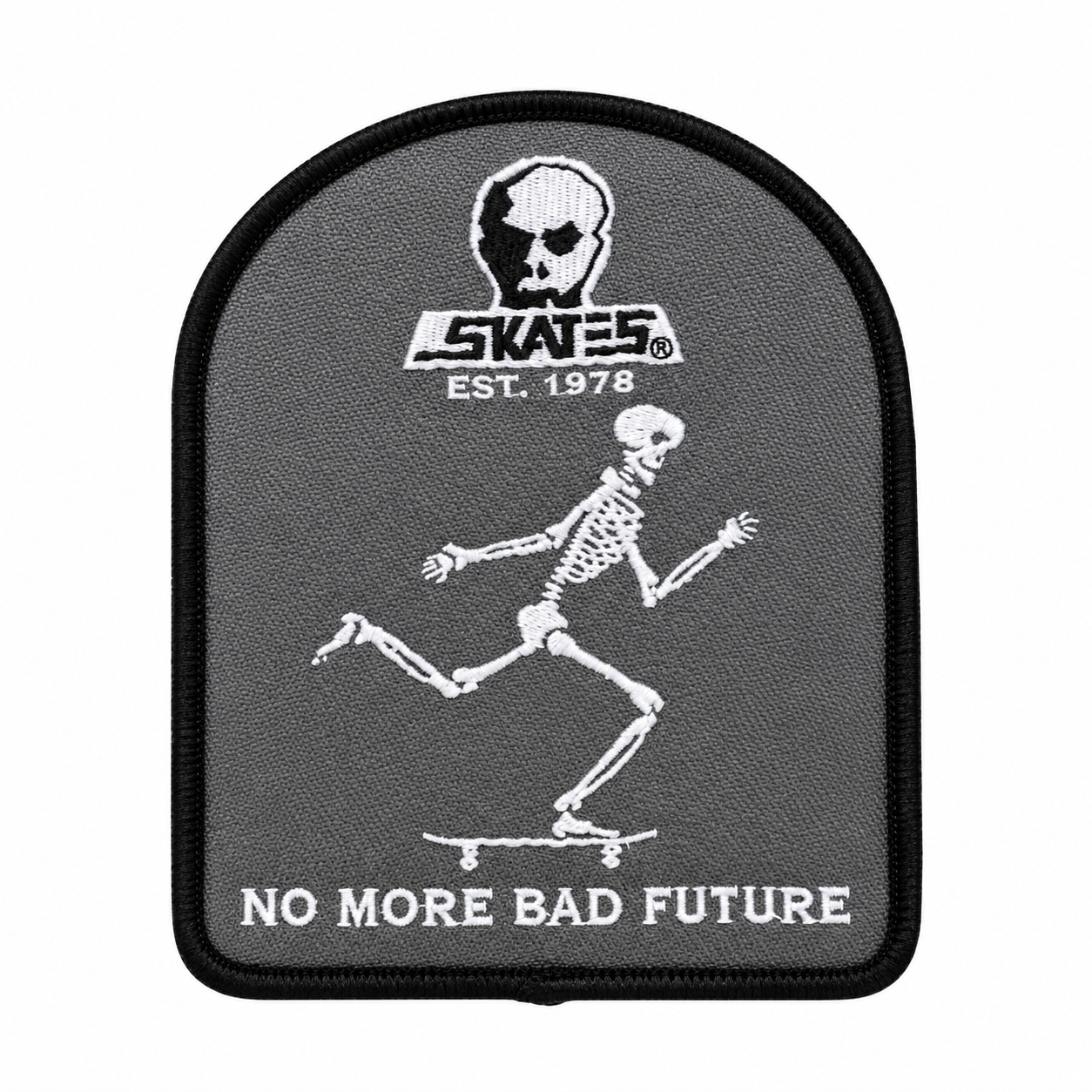 SKULL SKATES TOMBSTONE WOVEN 3" PATCH