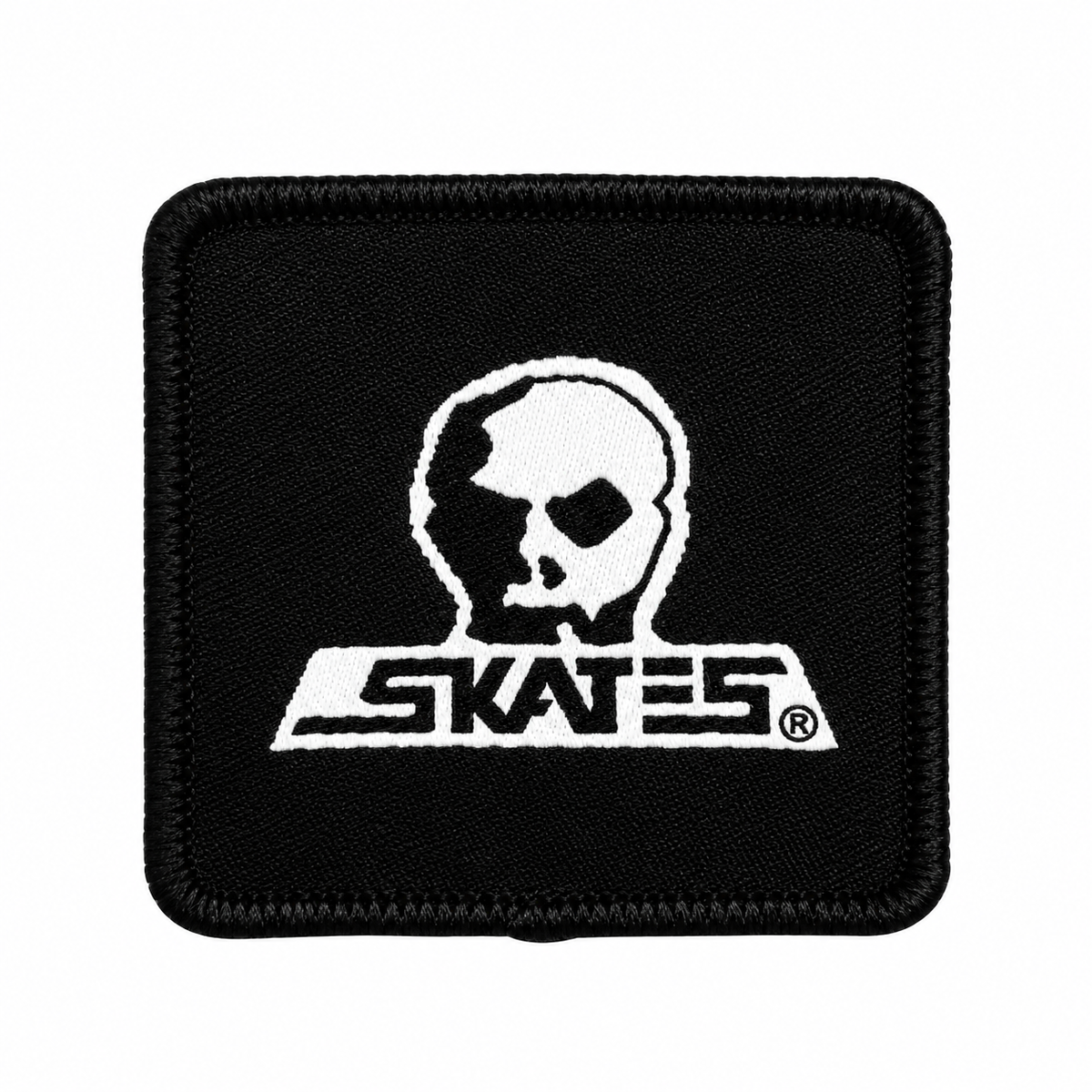SKULL SKATES WOVEN SQUARE 2" PATCH