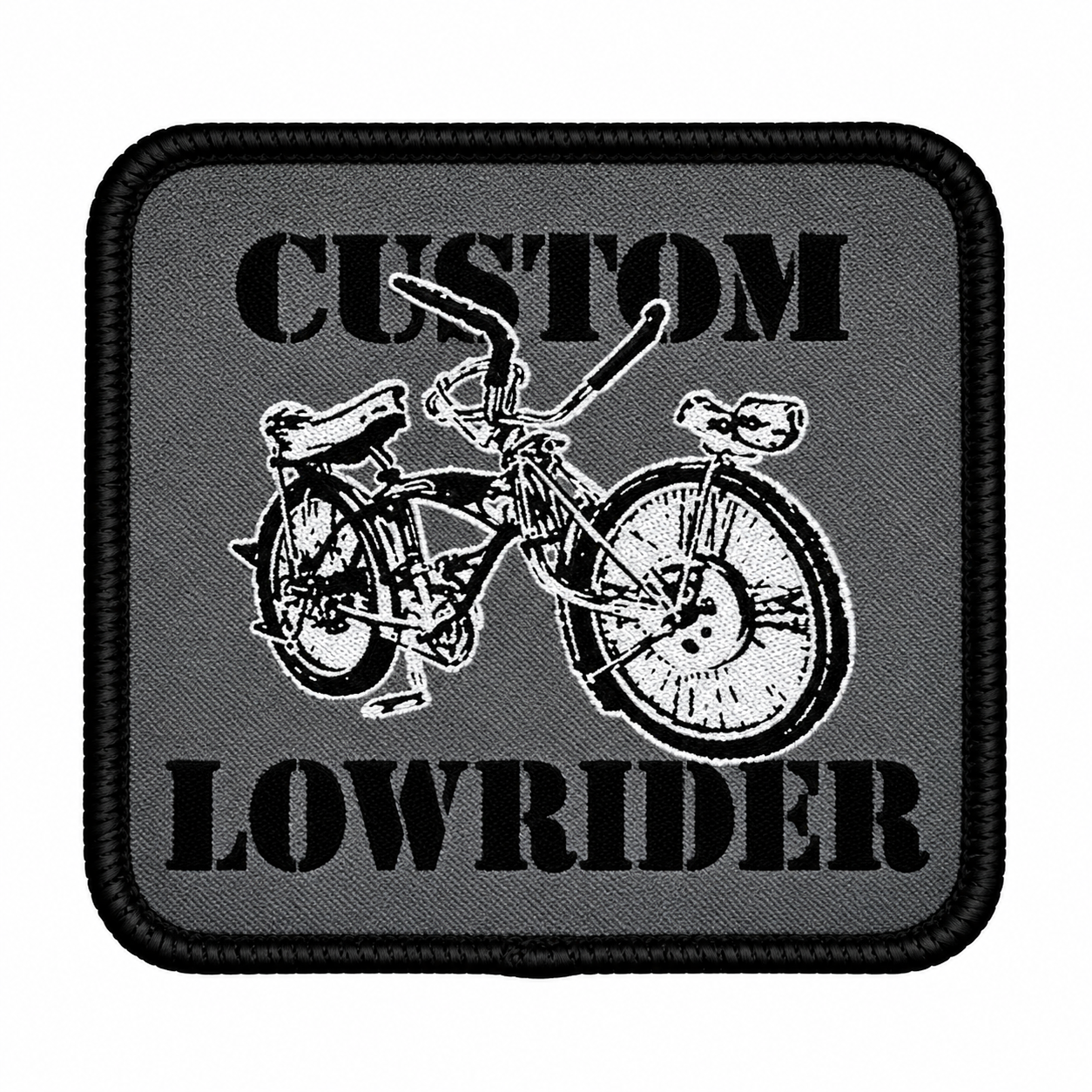 SKULL SKATES CUSTOM LOWRIDER WOVEN 3" PATCH