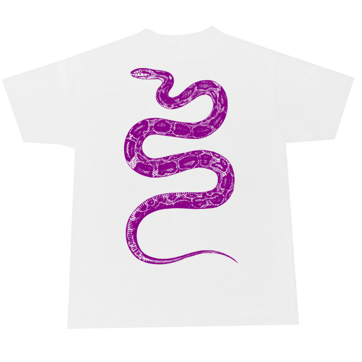 JENNY CLASSIC SNEK T-SHIRT WHITE/PURPLE