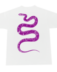 JENNY CLASSIC SNEK T-SHIRT WHITE/PURPLE