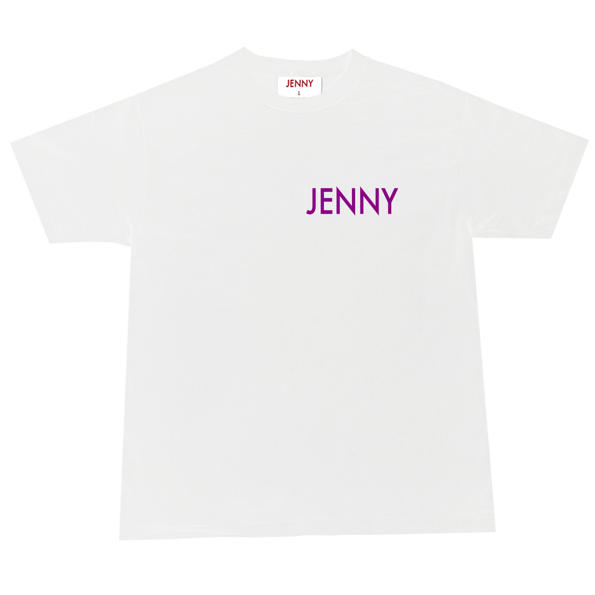 JENNY CLASSIC SNEK T-SHIRT WHITE/PURPLE