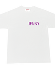 JENNY CLASSIC SNEK T-SHIRT WHITE/PURPLE