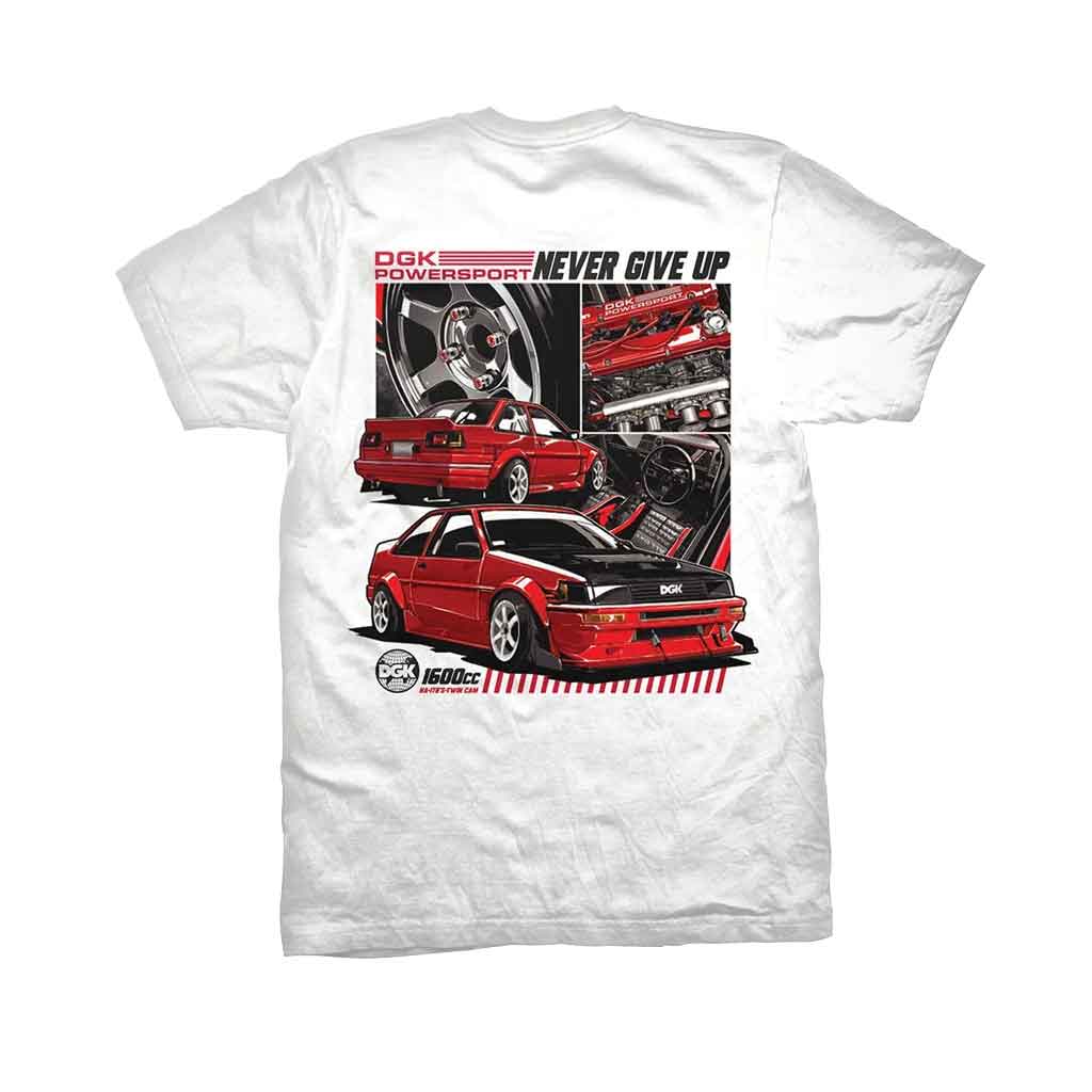 DGK TWIN CAM TEE WHITE