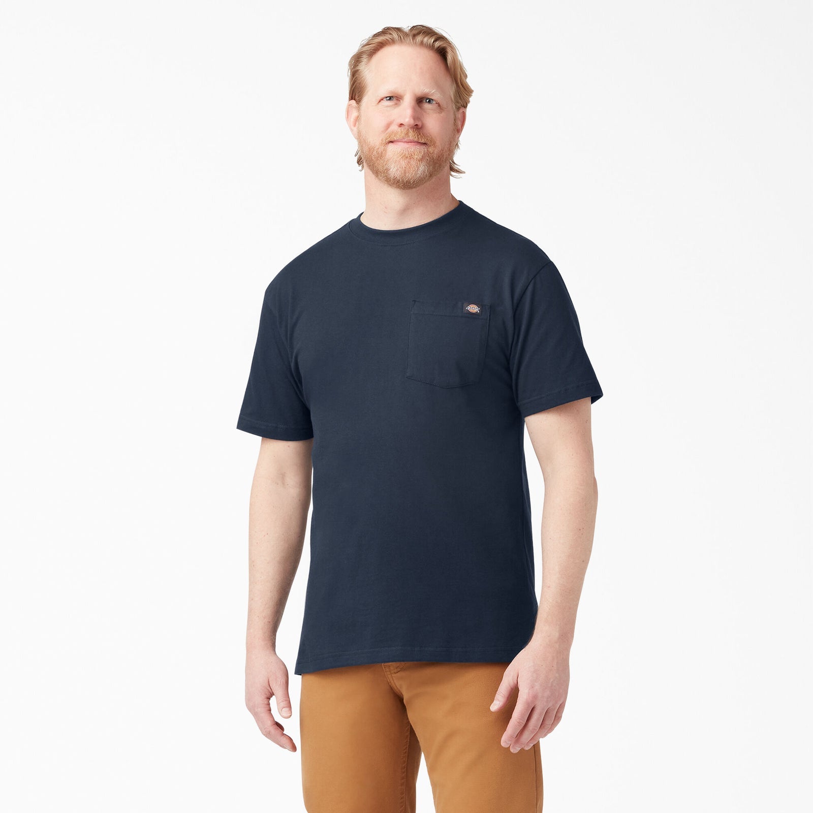 DICKIES HEAVYWEIGHT POCKET TEE DARK NAVY - The Drive Skateboard Shop