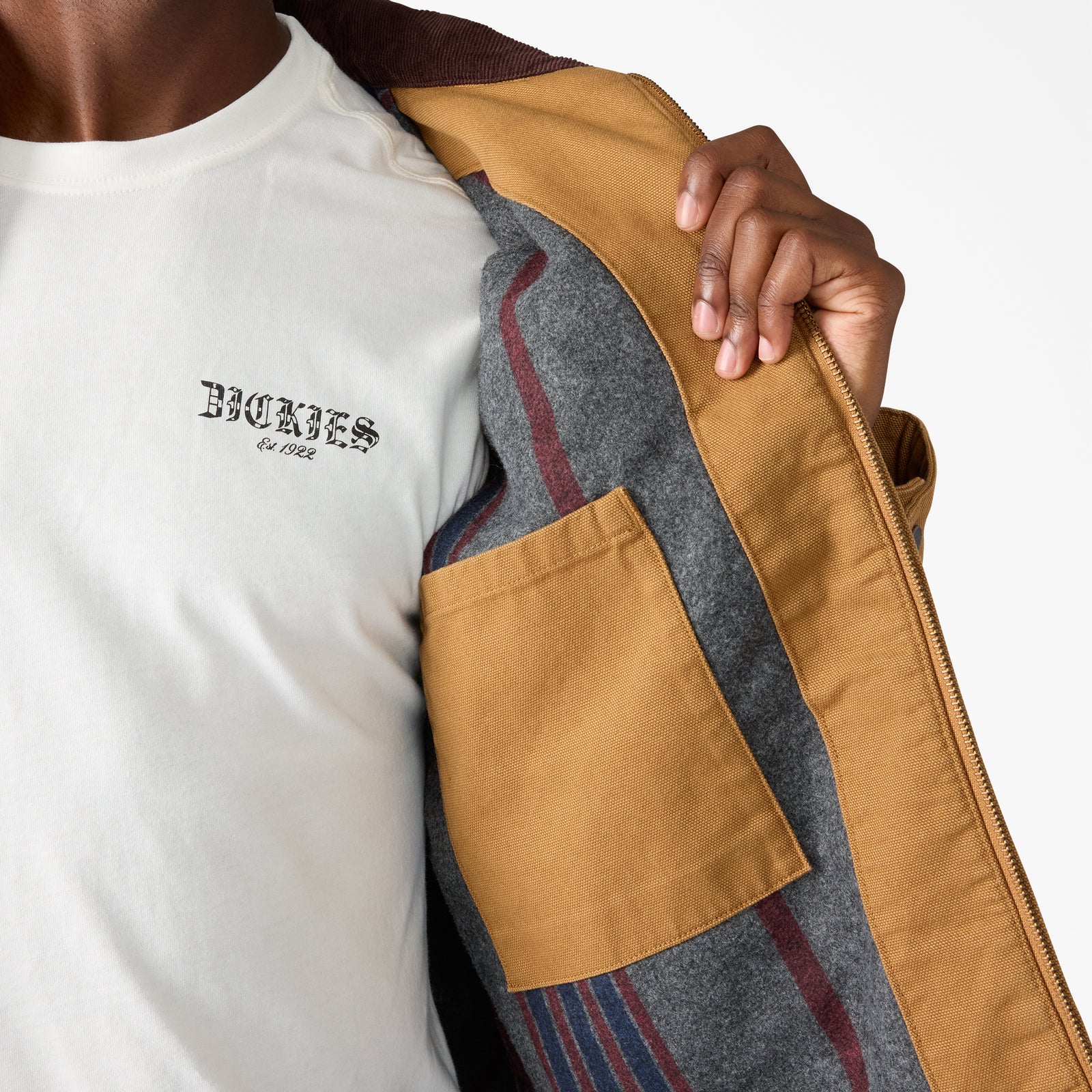 DICKIES FORT WORTH JACKET 758 BROWN - The Drive Skateboard Shop