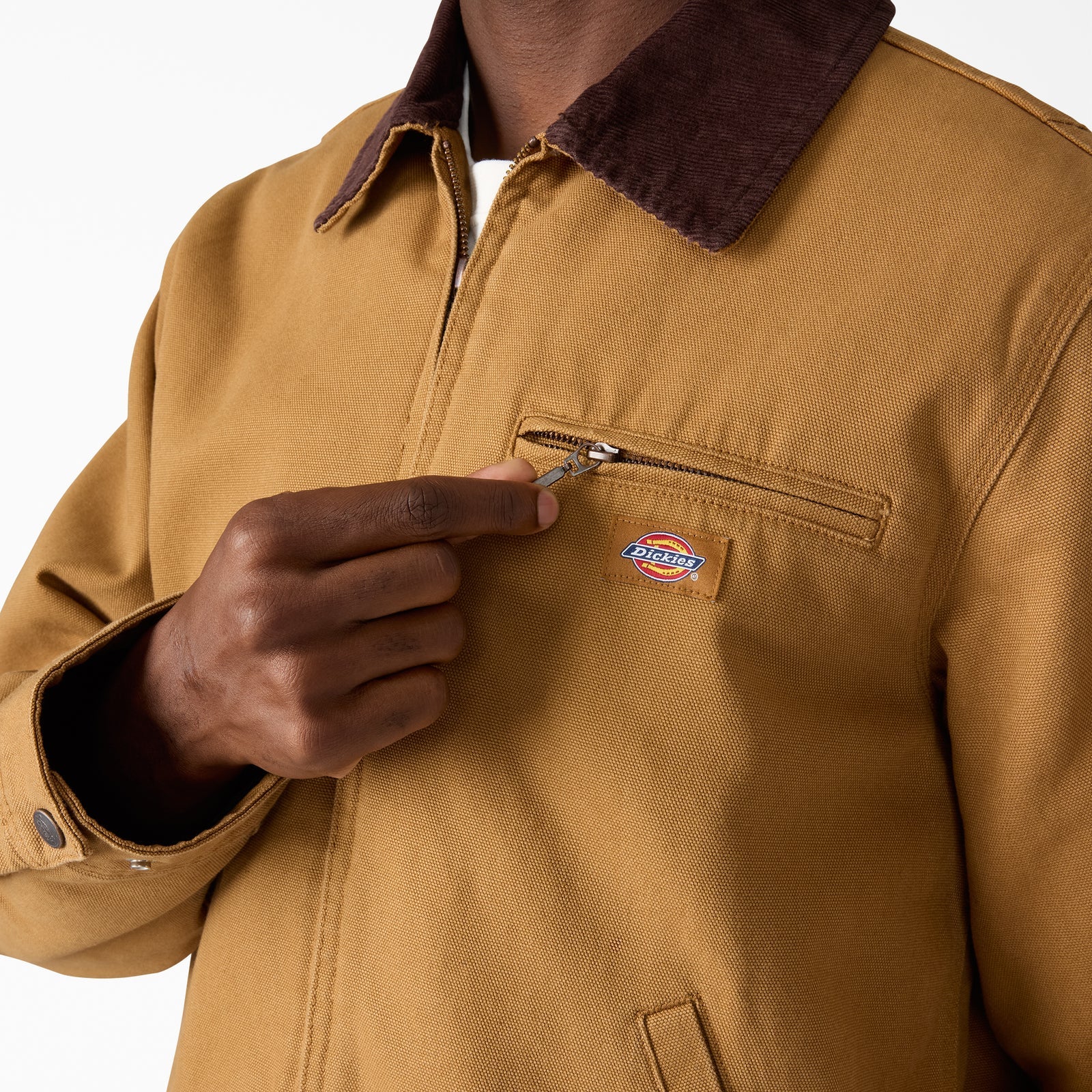 DICKIES FORT WORTH JACKET 758 BROWN - The Drive Skateboard Shop