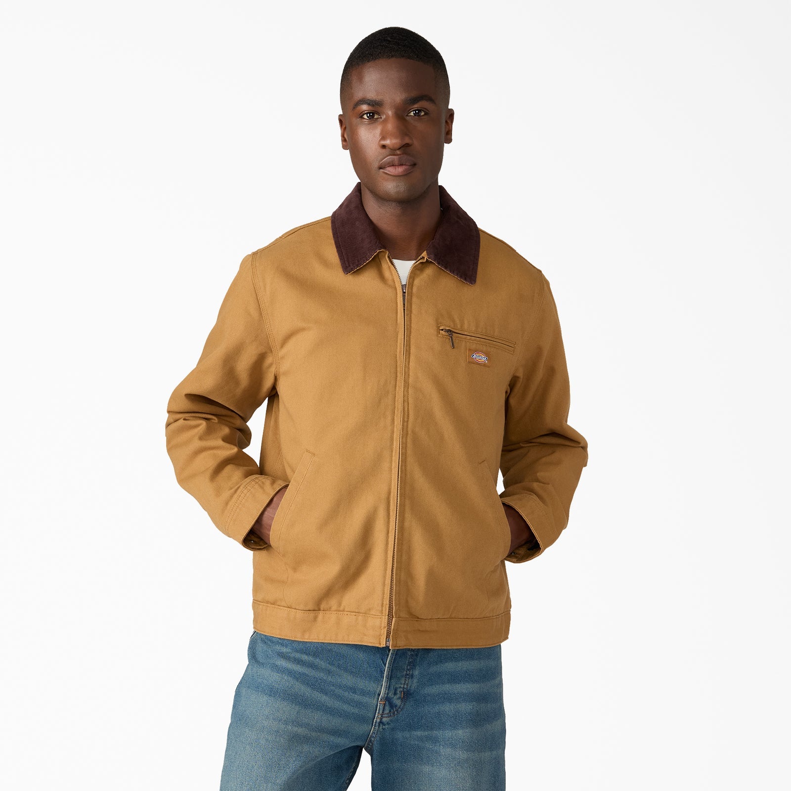 DICKIES FORT WORTH JACKET 758 BROWN - The Drive Skateboard Shop