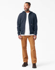 DICKIES FLEECE FULL ZIP HOOD DARK NAVY