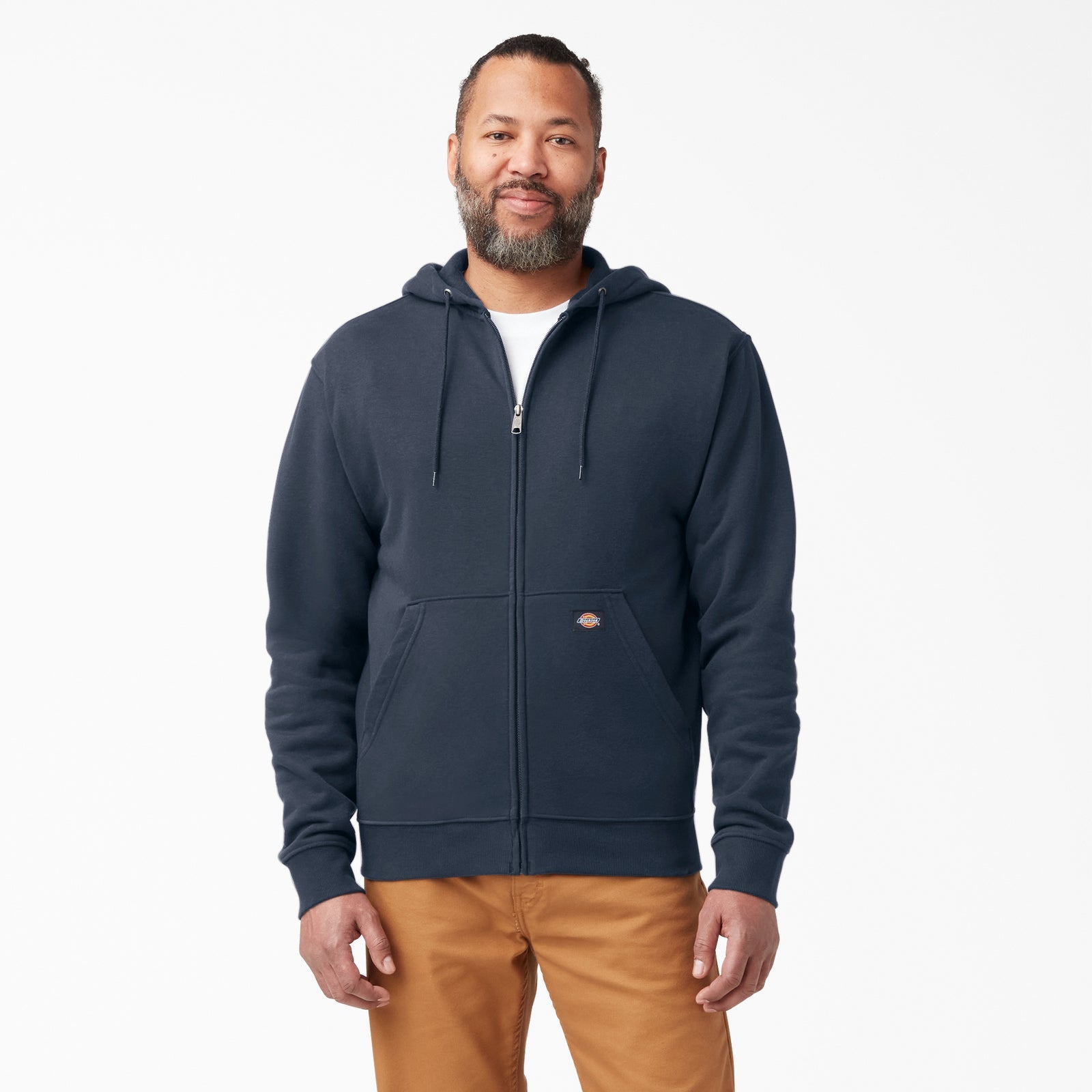 DICKIES FLEECE FULL ZIP HOOD DARK NAVY