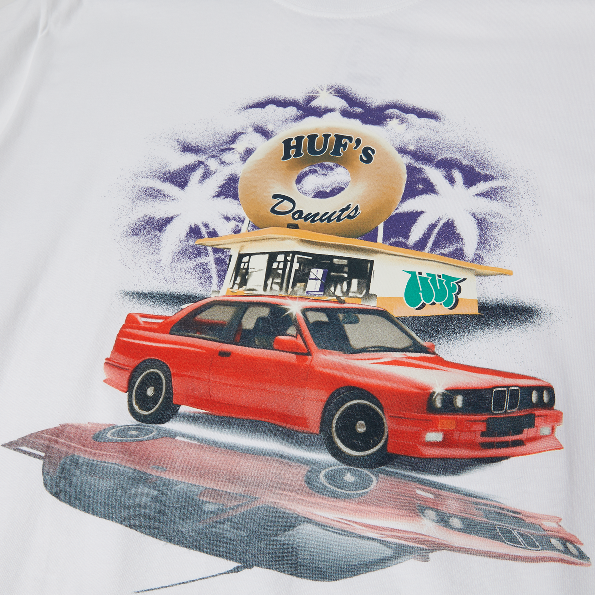 HUF DRIVE THRU T-SHIRT WHITE