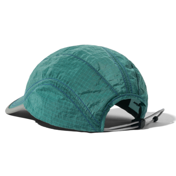 Butter Diamond Terrain cap in green with embroidered diamond logo and adjustable back strap