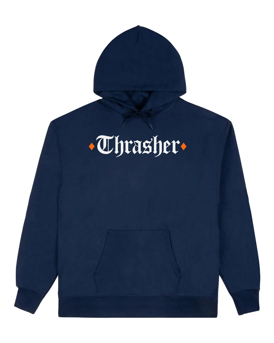 THRASHER X SPITFIRE THE END OATH HOODIE NAVY