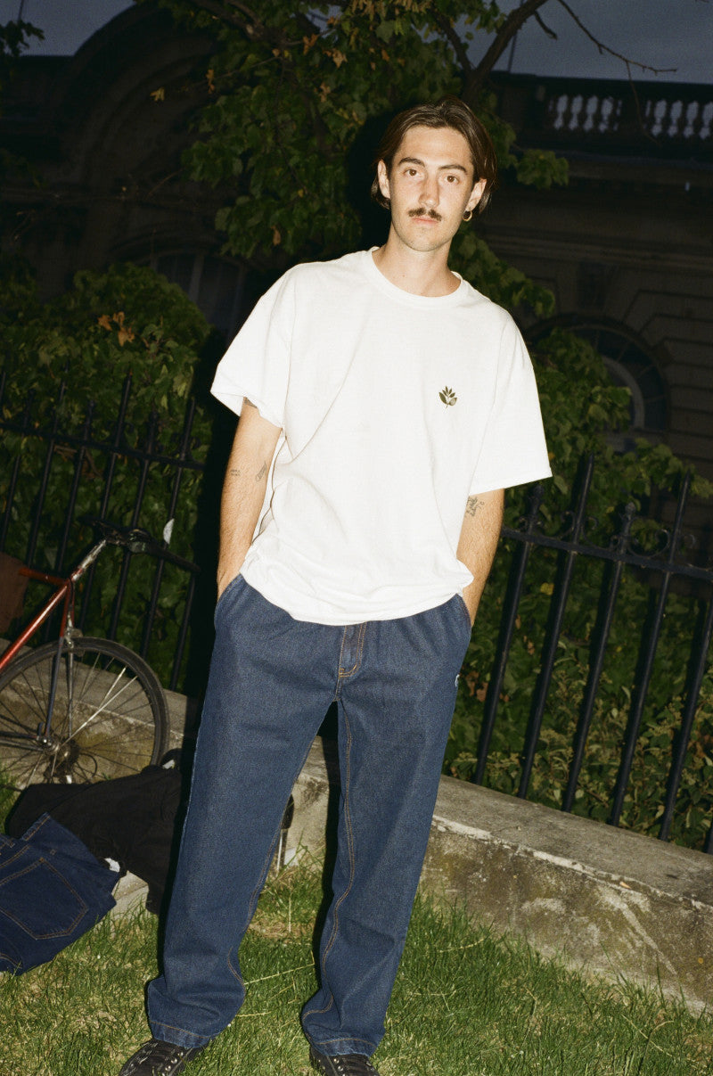 MAGENTA LOOSE PANTS BLUE DENIM – The Drive Skateboard Shop