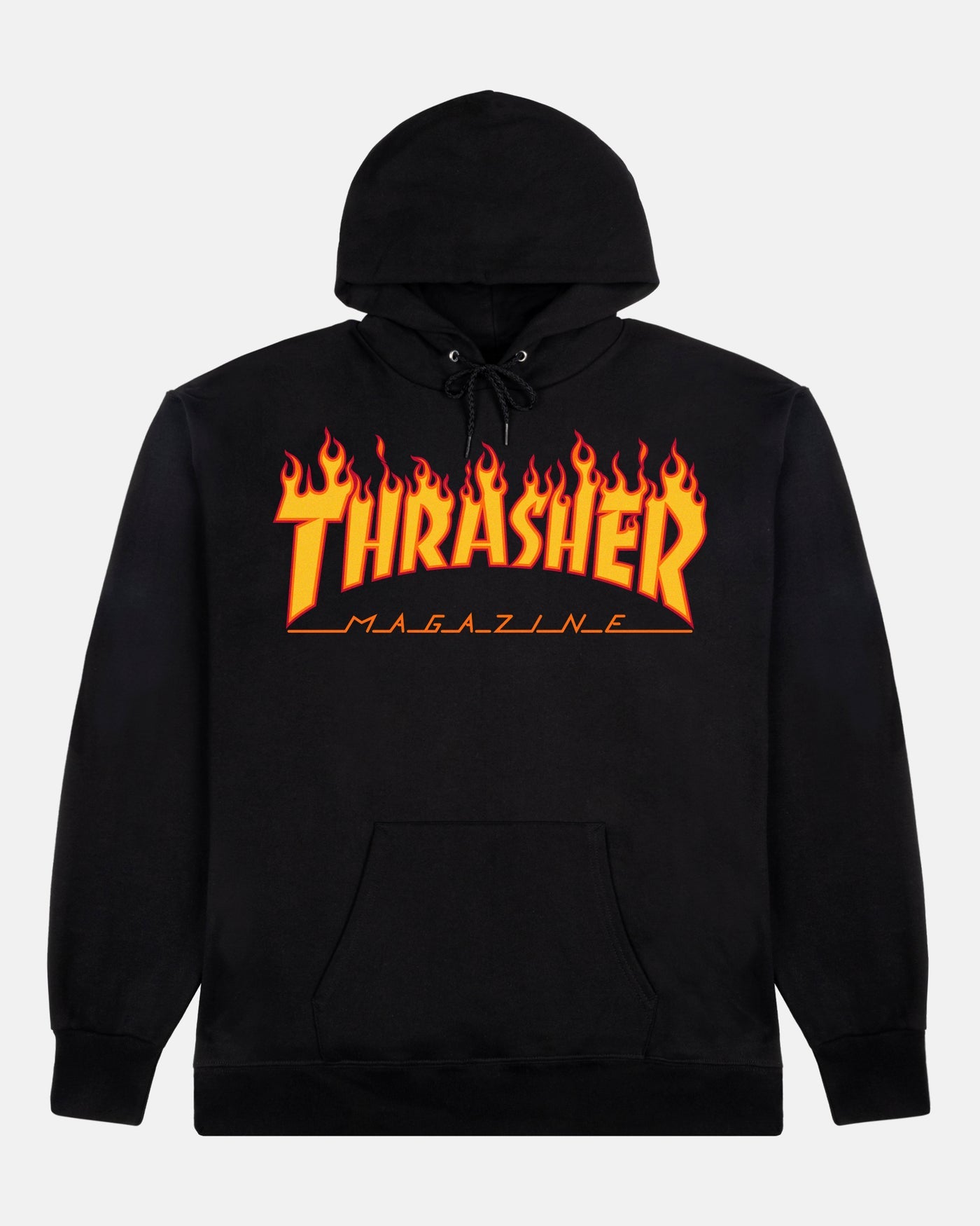 THRASHER FLAME LOGO YOUTH HOOD BLACK