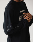 FORMER SHIFTING LONGSLEEVE T-SHIRT BLACK - The Drive Skateshop