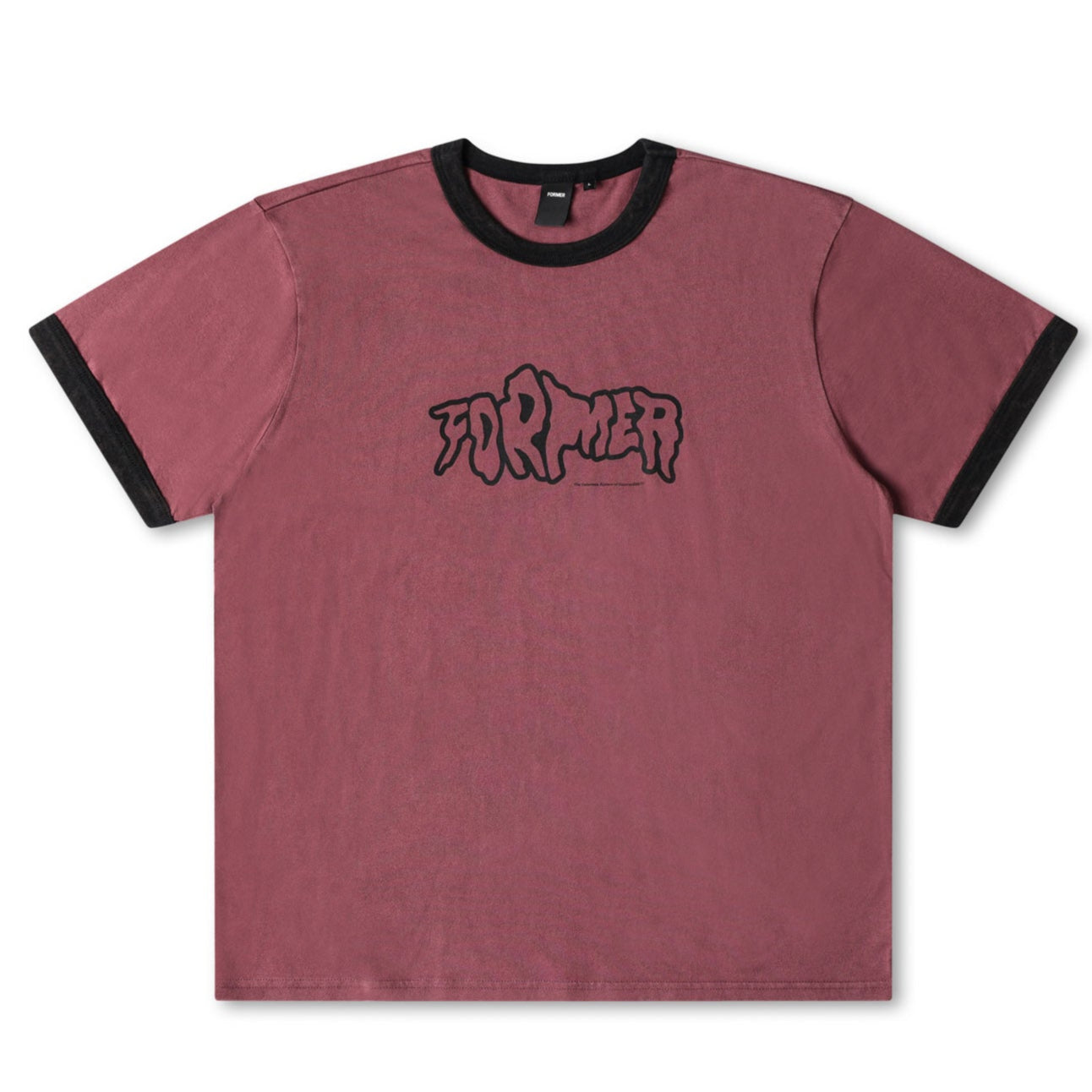 FORMER VARNISH RINGER T-SHIRT PLUMB