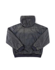 FORMER ENIGMA HOODED DENIM JACKET DARK BLUE