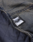 FORMER ENIGMA HOODED DENIM JACKET DARK BLUE