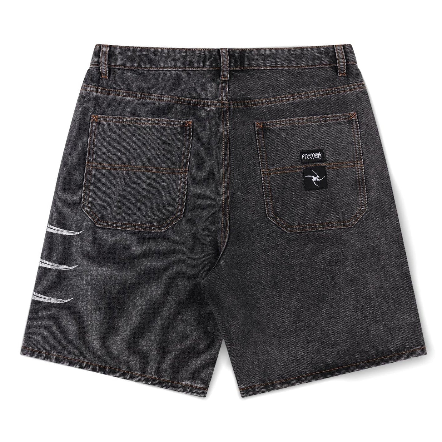 FORMER DION DENIM WALKSHORT WASHED BLACK