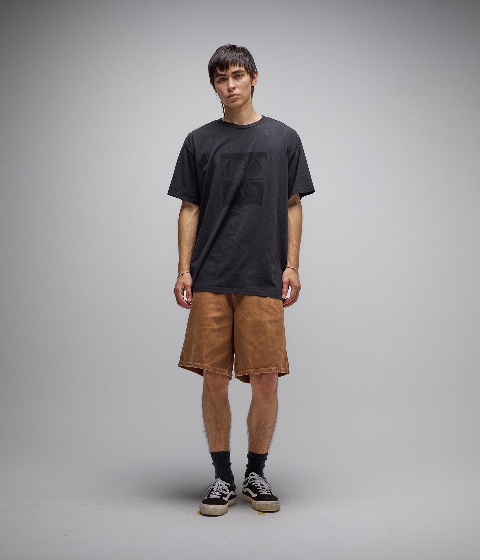 FORMER REYNOLDS 21" OVERDYE DENIM WALKSHORT WASHED BROWN