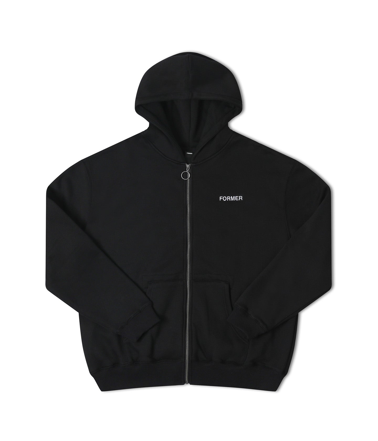 FORMER CLIPPINGZ FZ ZIP HOOD BLACK