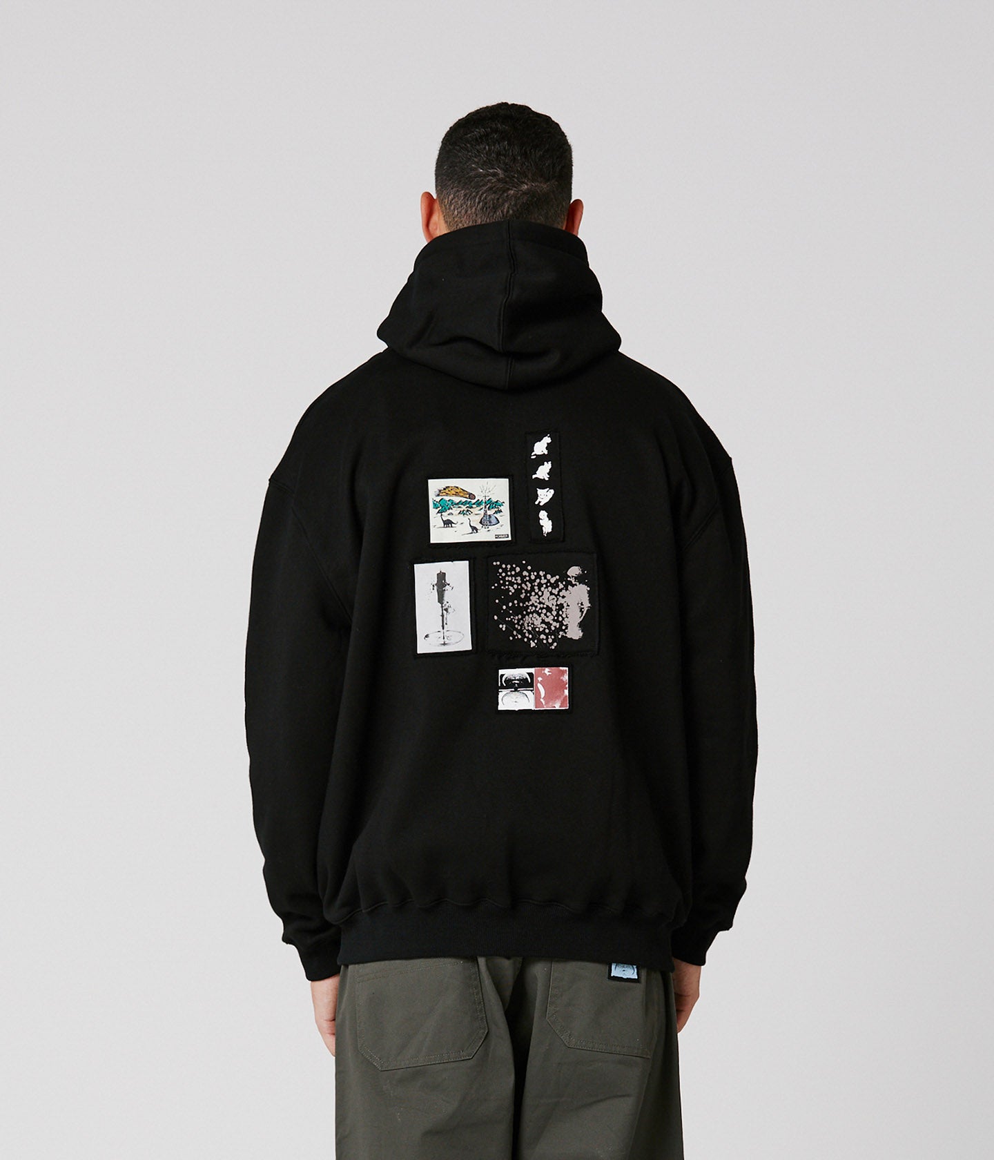 FORMER CLIPPINGZ FZ ZIP HOOD BLACK