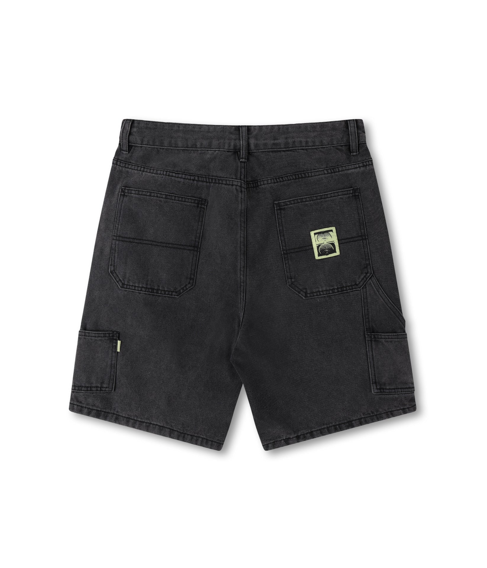FORMER DISTEND VT DENIM CARPENTER SHORT WASHED BLACK