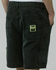 FORMER DISTEND VT DENIM CARPENTER SHORT WASHED BLACK