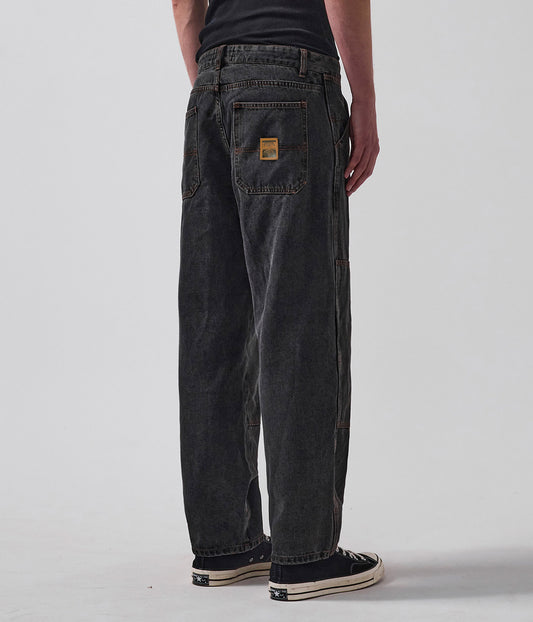 FORMER VT DISTEND DOUBLE KNEE PANT WASHED BLACK