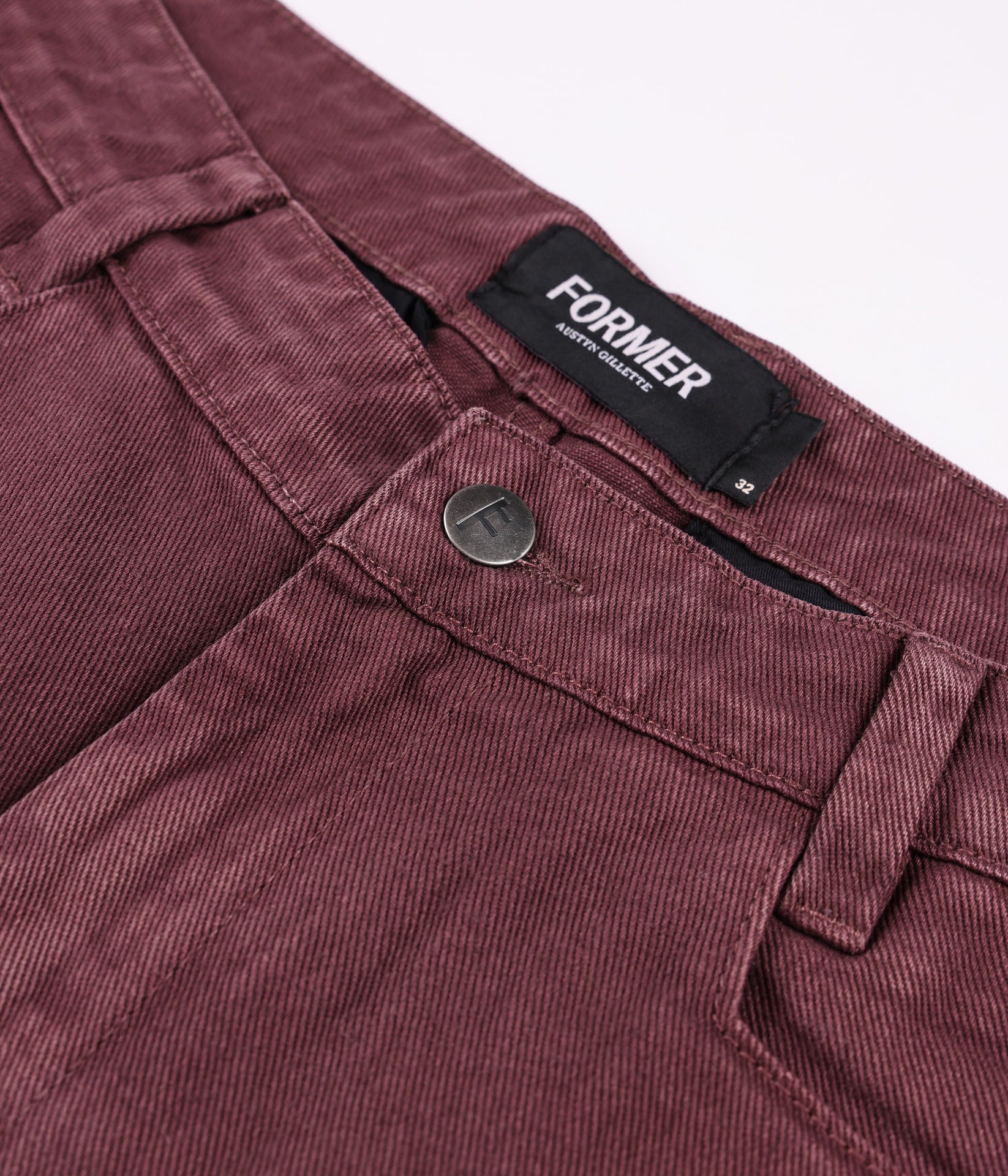 FORMER AG DENIM PANT MAROON