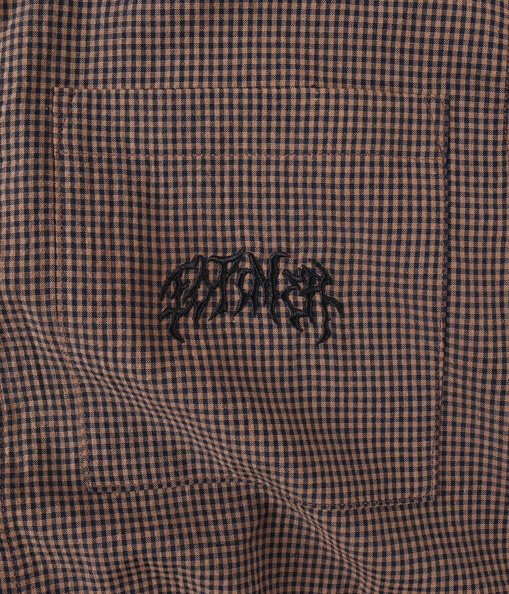 FORMER VIVIAN CHECK T-SHIRT BROWN