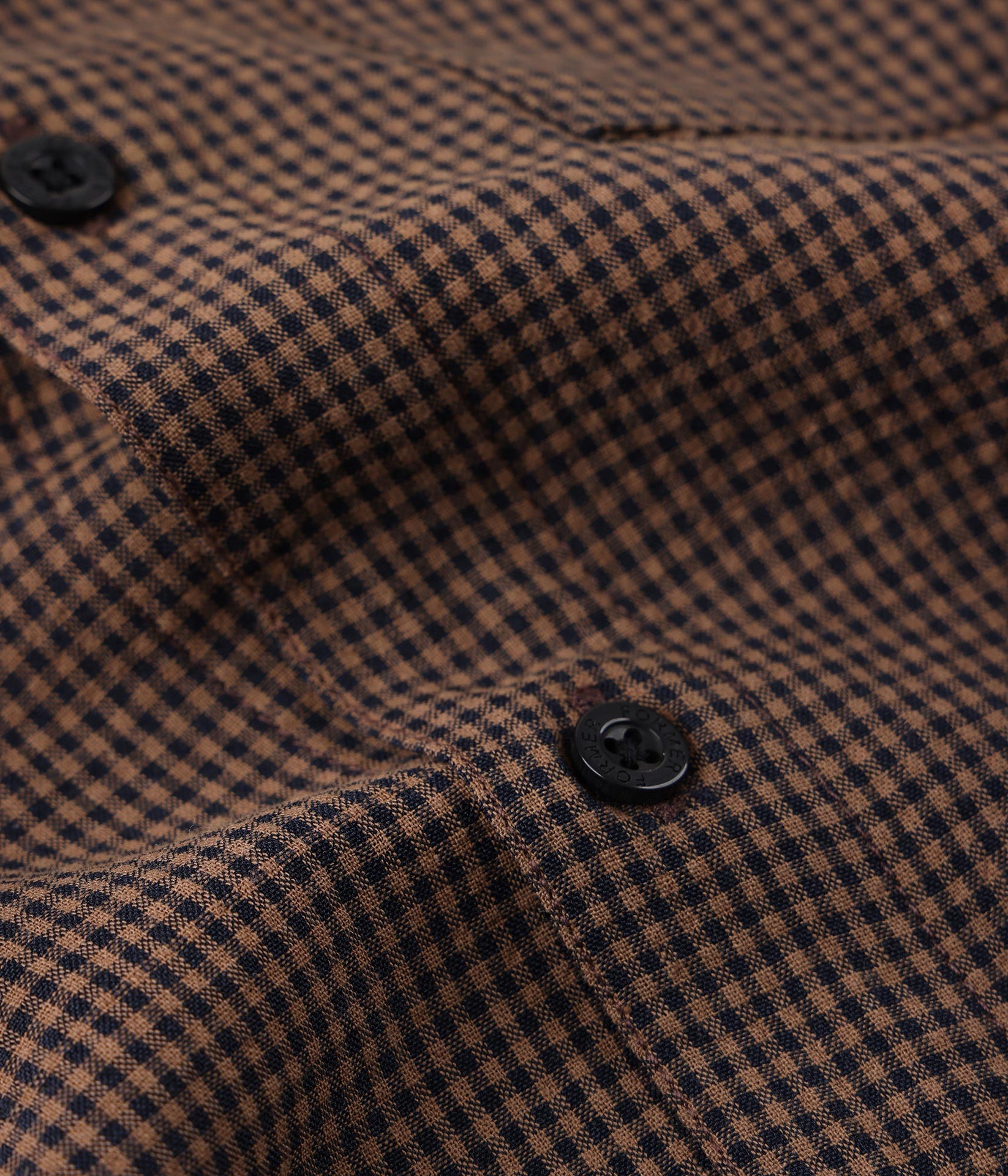 FORMER VIVIAN CHECK T-SHIRT BROWN
