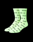 HUF FUCK IT GLOW SOCK WHITE - The Drive Skateboard Shop