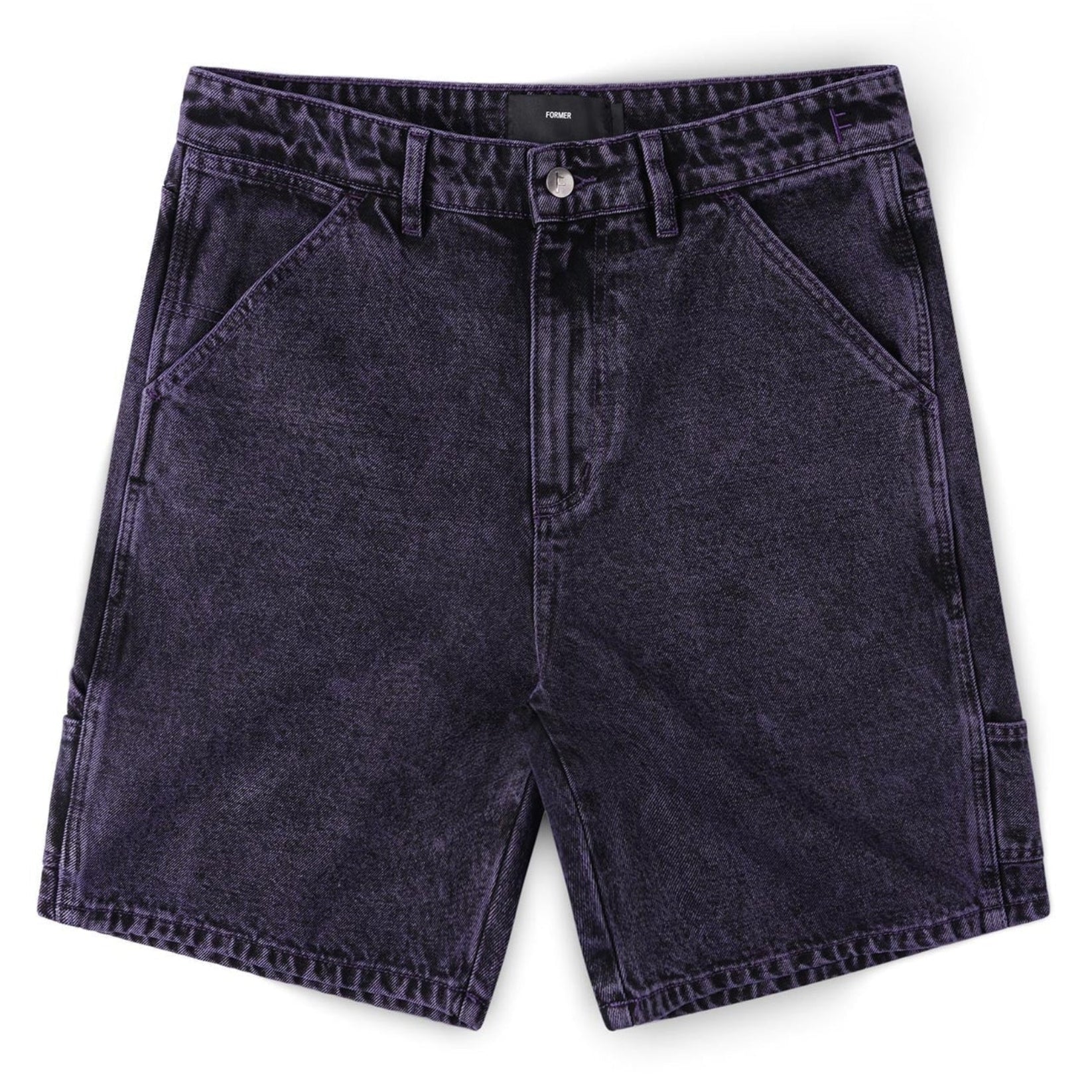 FORMER DISTEND DENIM WALKSHORTS WASHED PURPLE